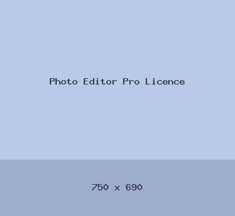 Photo Editor Pro Licence