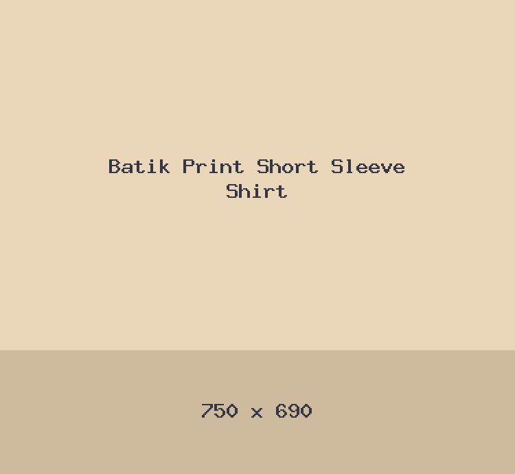 Batik Print Short Sleeve Shirt