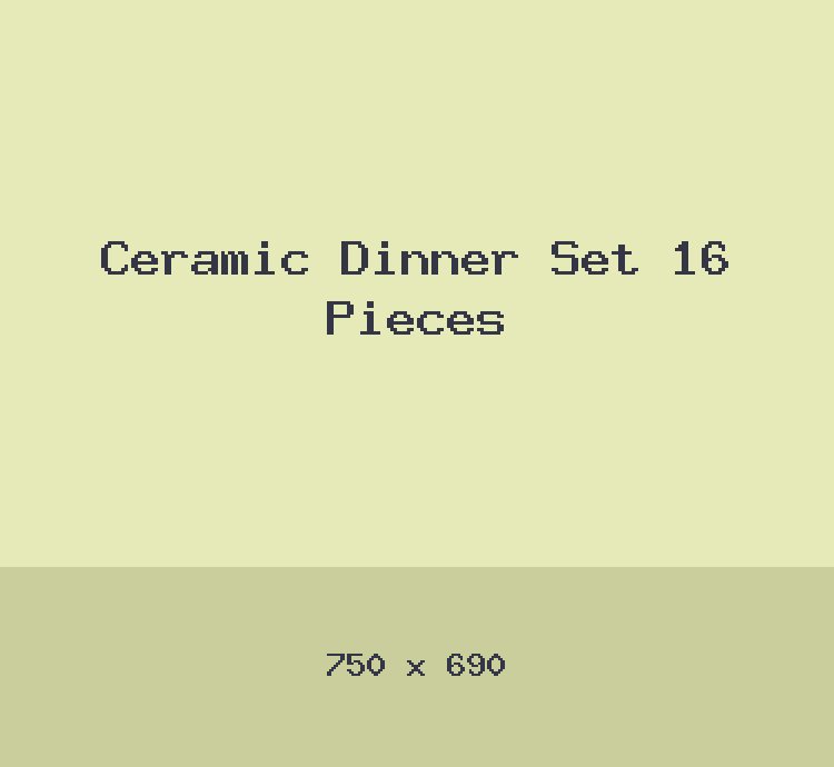 Ceramic Dinner Set 16 Pieces