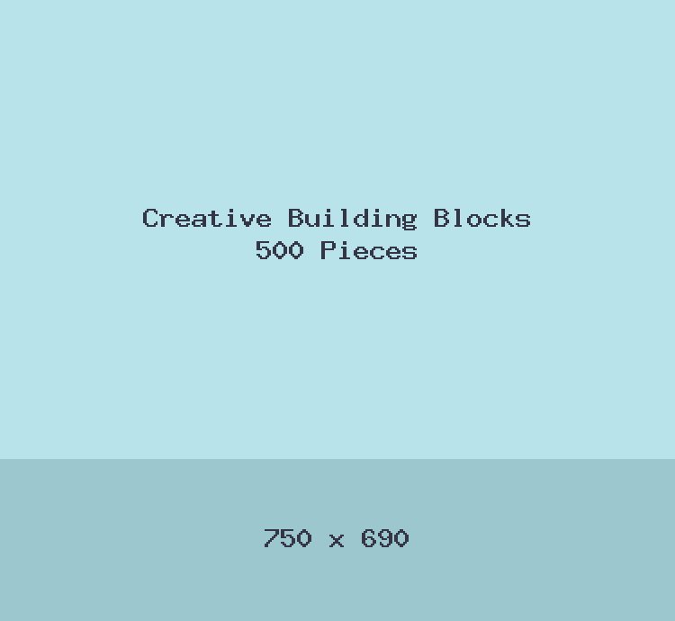 Creative Building Blocks 500 Pieces
