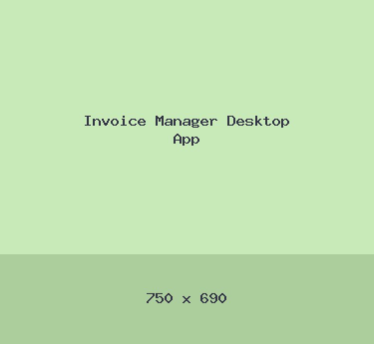 Invoice Manager Desktop App