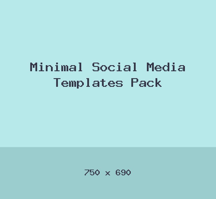 Minimal Social Media Templates Pack