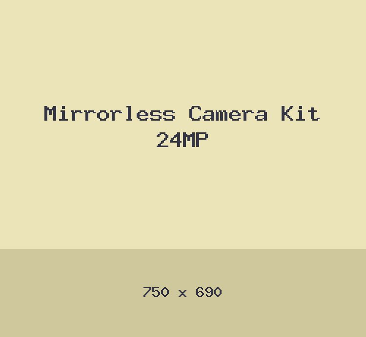 Mirrorless Camera Kit 24MP
