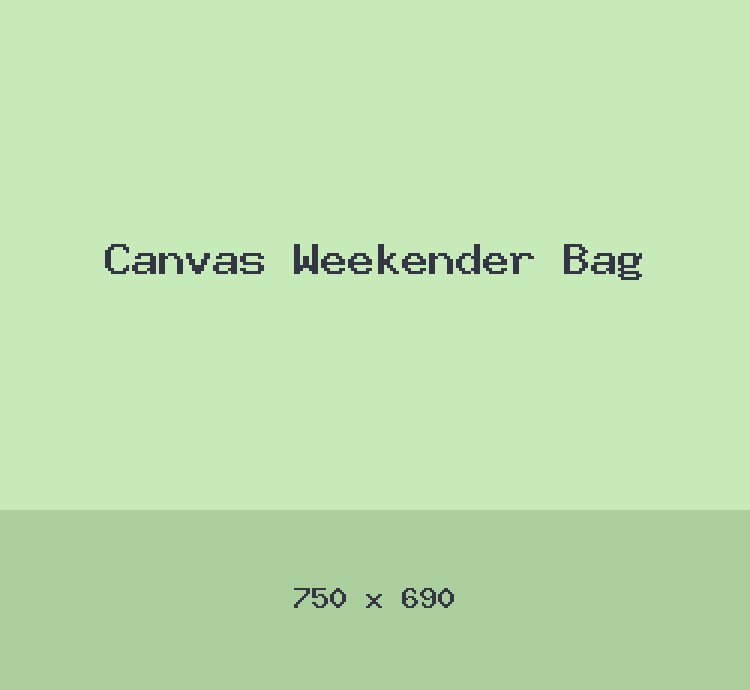 Canvas Weekender Bag